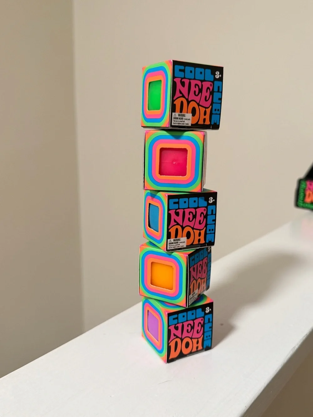 Mini Cool Cube NeeDoh - Orange (1 PC)